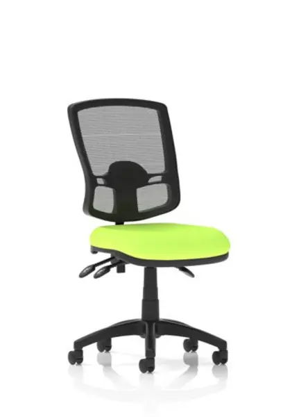 Image of Eclipse Eclipse Plus III Lever Task Operator Chair Deluxe Mesh Back With Bespoke Colour Seat In Myrrh Green KCUP1674