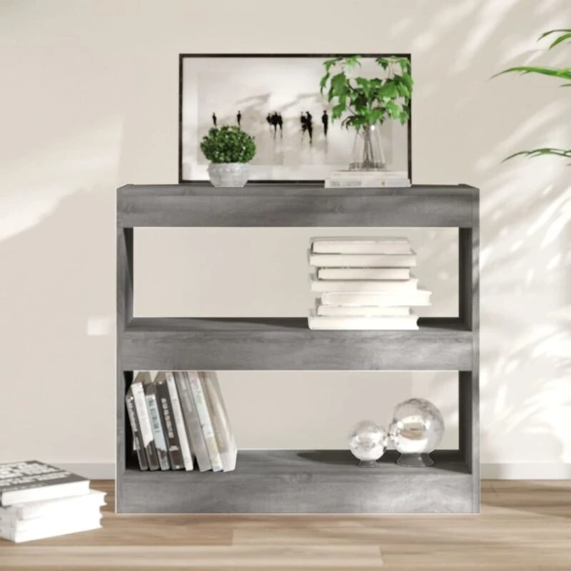 Image of VIDAXL Book Cabinet/Room Divider Grey Sonoma 80x30x72cm Vidaxl 8720286844465