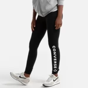 Image of Cotton Mix Leggings with Printed Leg