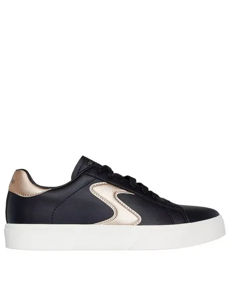 Image of Skechers Womens Eden LX - Beaming Glory Trainers UK Size 3 (EU 36) Black Rose Gold SKE2344-BKRG-3