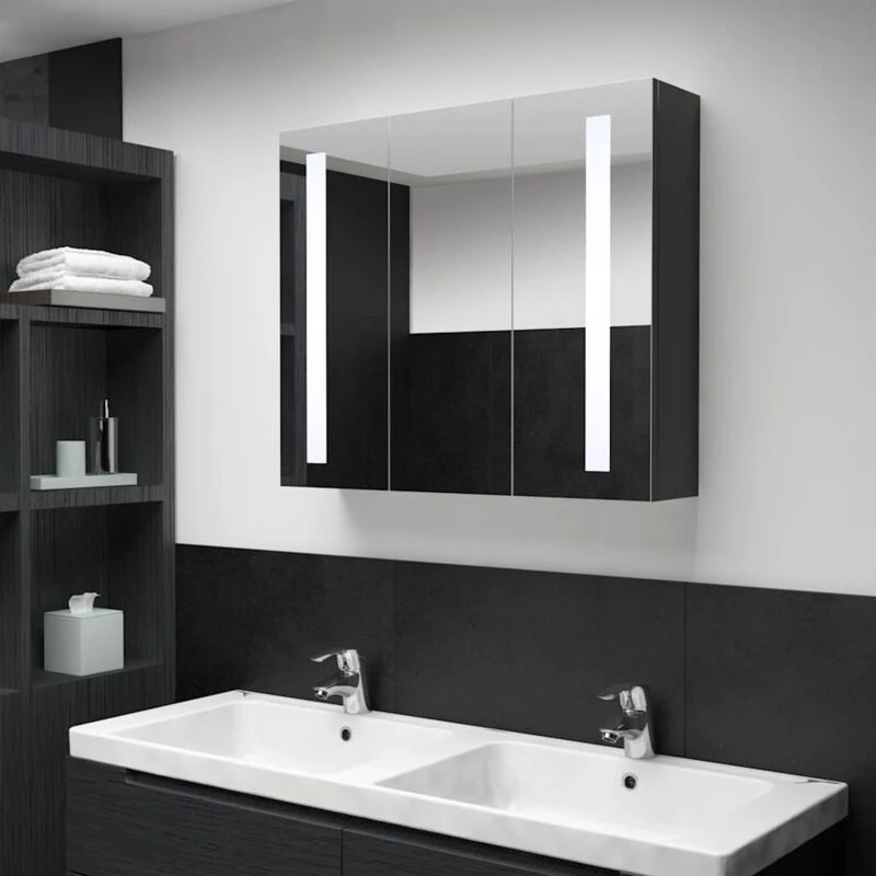 Image of VIDAXL LED Bathroom Mirror Cabinet 89x14x62cm Vidaxl 8720286300343