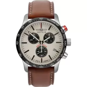 Image of Mens Zeppelin Stainless Steel Night Cruise