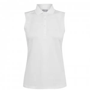 Image of Callaway Sleeveless Knit Polo Shirt Ladies - White