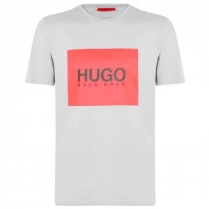 Image of Hugo Boss Square Logo T-Shirt Medium Grey Size L Men