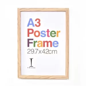 Image of iFrame Wood Finish Poster Frame A3