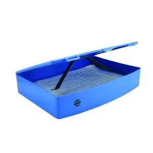 Image of Q-Connect Polypropylene PolyBox File Foolscap Blue KF04103
