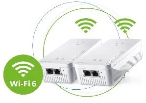 Image of Devolo Magic Mesh 2 AX2400 Dual-Band Powerline Adapter Starter Kit - White