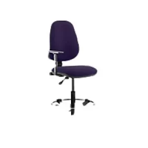 Image of Dynamic Permanent Contact Backrest Task Operator Chair Height Adjustable Arms Eclipse I Tansy Purple Seat High Back and Hi Rise Draughtsman Kit