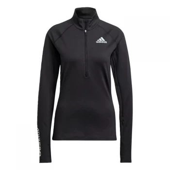 Image of adidas Adizero half Zip Long-Sleeve Top Womens - Black