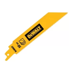 Image of DEWALT Bi-Metal 1" High Metal Reciprocating Blade 152mm x 10 TPI (Pack 5)