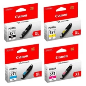 Image of Canon CLI551XL Black and Tri Colour Ink Cartridge