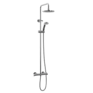 Image of Harik 2 Round Exposed Adjustable Thermostatic Shower Set