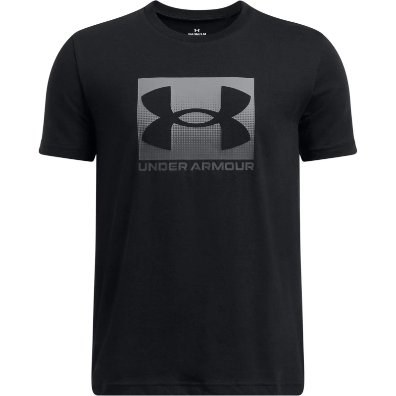 Image of Under Armour Kids B Boxed Sports Update Short Sleeve T-Shirt Black/P Gray male 7-8 (S)