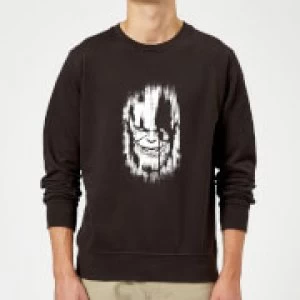 Image of Marvel Avengers Infinity War Thanos Face Sweatshirt - Black