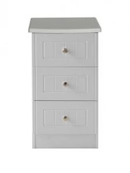 Image of Swift Dakota Ready Assembled 3 Drawer Bedside Chest With Integrated Wireless Charging