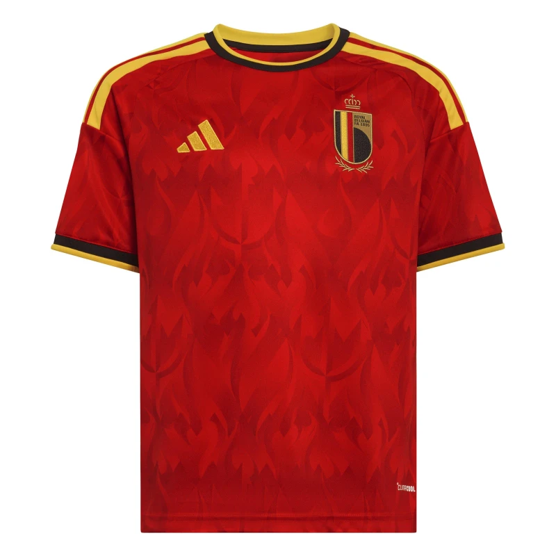 Image of Adidas Belgium Home Kit Kids 2026 Rouge Unisex 7/8 ans JZ5988