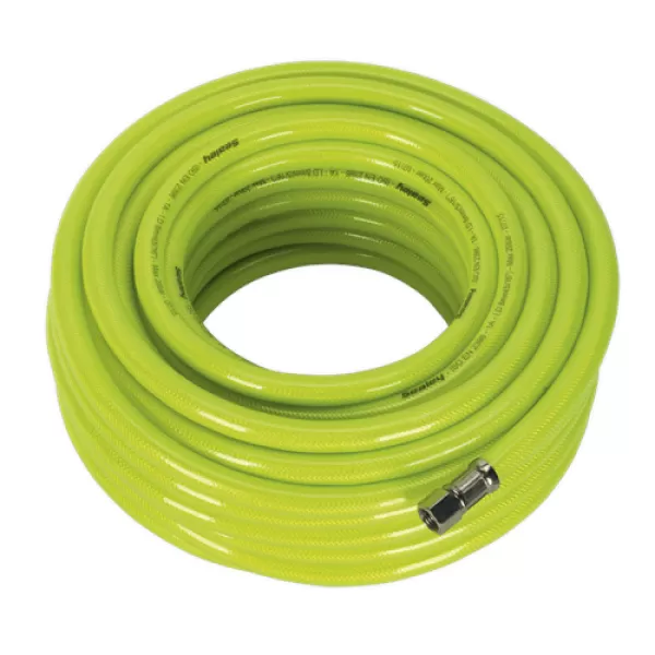 Image of Sealey AHFC20 Air Hose High Visibility 20mtr x Ø8mm with 1/4BSP Unions