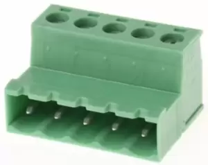 Image of Phoenix Contact Ic 2,5/ 5-St-5,08 Terminal Block, Pluggable, 5Pos, 12Awg