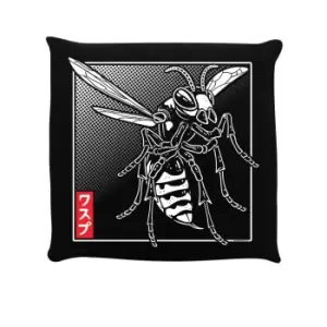 Image of Unorthodox Collective Oriental Hornet Filled Cushion (One Size) (Black/White)