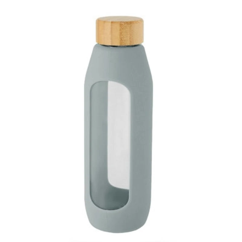 Image of Avenue Avenue Glass 600ml Water Bottle in Grey Grey One Size Unisex 5059958465220