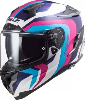 Image of LS2 FF327 Challenger Galactic Helmet, white-pink Size M white-pink, Size M