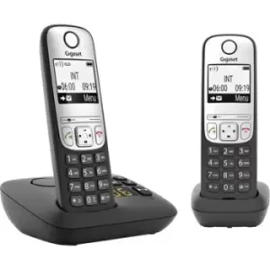 Image of Gigaset A690A Duo DECT Cordless analogue Hands-free, base, Redial Black
