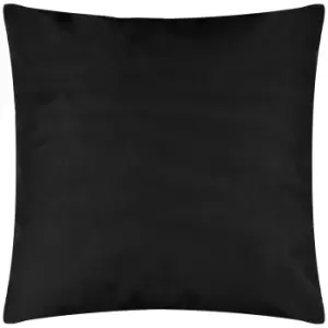 Image of Plain Outdoor Cushion Black / 55 x 55cm / Polyester Filled
