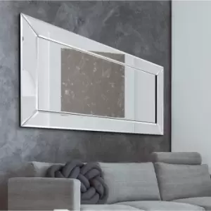 Image of MirrorOutlet Horsley All Glass Modern Full Length Mirror 174 X 84 Cm