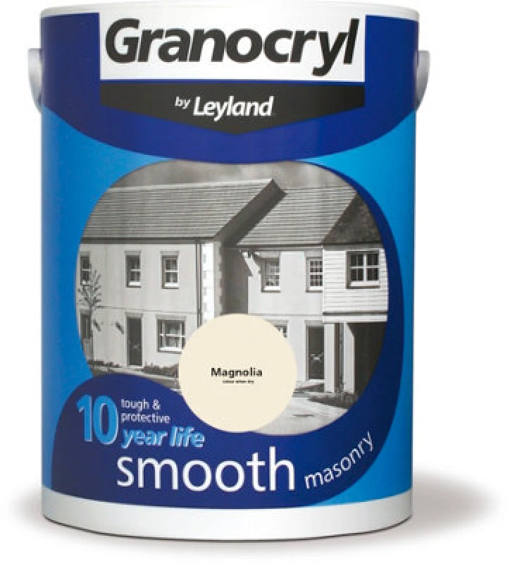 Image of Granocryl Smooth Masonry Paint, 5L, Magnolia