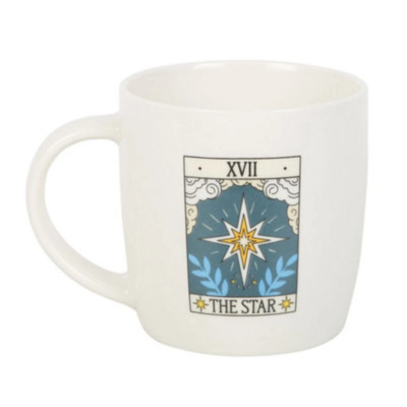 Image of Something Different Something Different Tarot The Star Mug in White White One Size Unisex 5063750271576