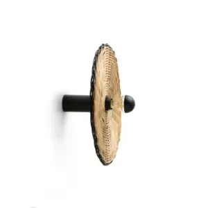 Image of Costas 400 H140 Black, Rattan Wall / Ceiling Lamp