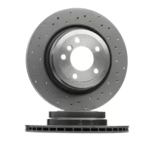 Image of BREMBO Brake disc BMW 09.A270.1X 34216764655,34216855004 Brake rotor,Brake discs,Brake rotors