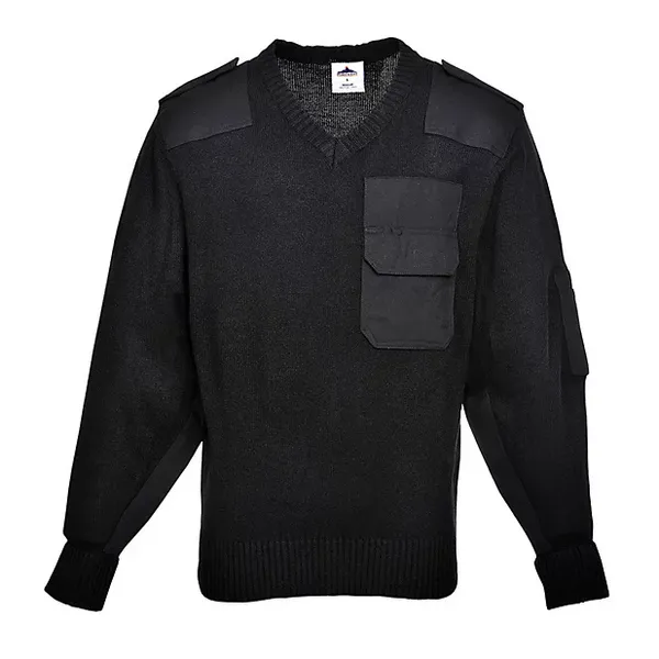 Image of Portwest Nato Mens Sweater B310BKRM Colour: Black