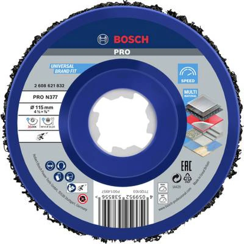 Image of Bosch Accessories Bosch Accessories 2608621832 Polishing disc Diameter 115mm Bore diameter 22.23mm 2608621832