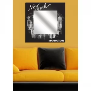 Image of MA-25 Black and White New York Decorative Mirror