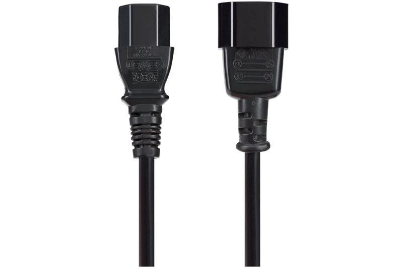 Image of Maplin PL002 power cable Black 4m IEC C14 IEC C13