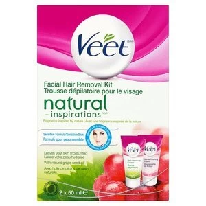 Image of Veet Face Cream 2x 50ml Naturals