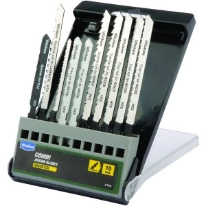 Image of Wickes Assorted Tshank Jigsaw Blade Pack 10