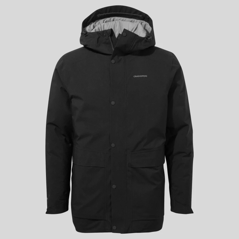 Image of Craghoppers Mens Crag Talo Therm Thermal Waterproof Jacket Black male Small