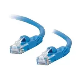 Image of C2G .5m Cat5E 350 MHz Snagless Patch Cable - Blue