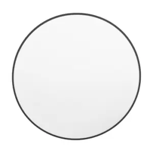 Image of Gallery Interiors Yarlett Round Wall Mirror in Black