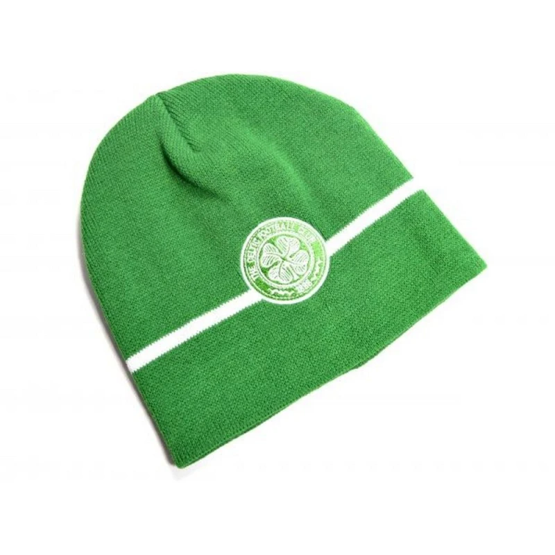 Image of Celtic FC Celtic FC Men Basic Knitted Beanie Hat in Green Green One Size Male 5059444261428