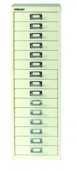 Image of Bisley Multi-Drawer Cabinet A4 15 Drawer Chalk White