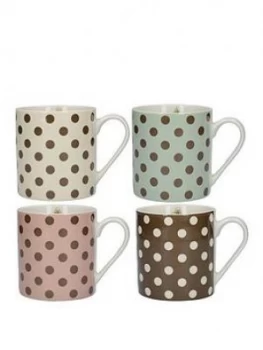 Image of Katie Alice Cottage Flower Spot Mugs ; Set Of 4