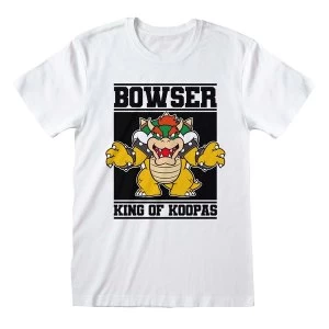 Image of Super Mario - Bowser King Of Koopas Medium T-Shirt - White