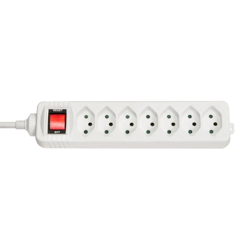 Image of Lindy 73168 power extension 7 AC outlet(s) Indoor White