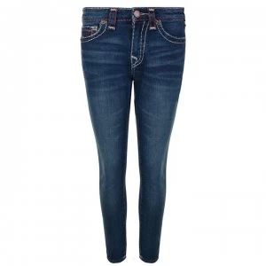 Image of TRUE RELIGION Jennie Curvy Skinny Jeans - Dark Rain