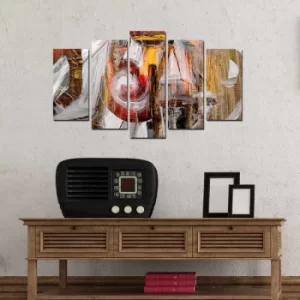 Image of 5ABSMDF-33 Multicolor Decorative MDF Painting (5 Pieces)