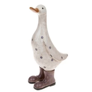 Image of David's Polka Dot Duck Large Lilac Ornament