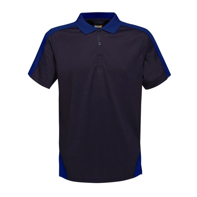 Image of Regatta Professional Mens Contrast Coolweave Polo Shirt in Dark Navy Size: Small Dark Navy Male S
